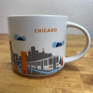 Starbucks You Are Here Collection YAH Mug Chicago 14oz Retired The L Train Pier